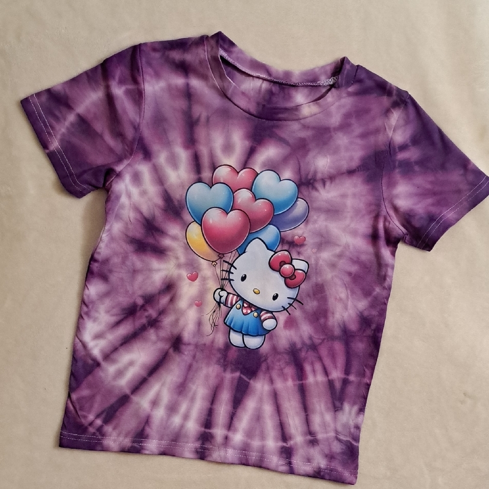 Hello Kitty Purple Tie-Dye T-Shirt